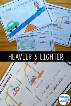 two pictures with the words heavir and lighter in them on top of each other