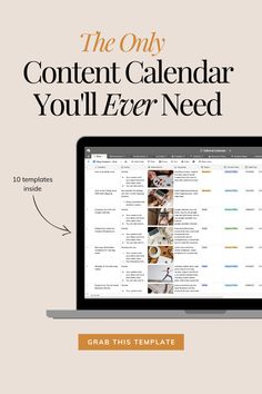 the only content calendar you'll ever need