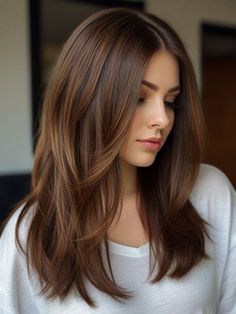 Haircuts For Medium Length Hair, Layered Haircuts For Medium Hair, Brunette Hair With Highlights, Hairstyles For Layered Hair, Hair Affair, Haircuts For Medium Hair, Haircuts Straight Hair, Hair Color And Cut, Haircuts For Long Hair