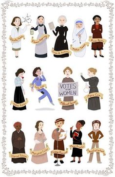 Women Feminism, Florence Nightingale, Amelia Earhart, Harriet Tubman, Helen Keller, Eleanor Roosevelt, Rosa Parks, Womens History Month