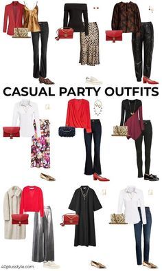 Good Friday Outfit Ideas, Casual Business Party Outfit, Employee Christmas Party Outfits, Smart Casual Dinner Outfit Women Winter, Semi Casual Party Outfit, Party Outfit 40+, Business Casual Party Outfits For Women, Semi Casual Christmas Party Outfit, Party Dresses For Women Over 40