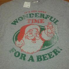 a t - shirt that says wonderful time for a beer