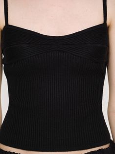 80% Acrylic 20% Polyester    Stretch Rib Knit Close Fit Waist Length Sweetheart Neckline Bustier-Style Design Integrated Adjustable Shoulder Strap Straight Hem Unlined Dry Clean   Model Is 5'6" (169cm) Wearing size XS/S XS/S: Overall Length 11.5"/29cm Bust 26.5"/68cm Waist 19"/48cm Strap 4"~7.5"/10cm~19cm Knit Camisole, Black Camisole, Sale Sale, Waist Length, Style Design, Sweetheart Neckline, Sale Items, Rib Knit, Final Sale