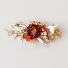 Natural daisy dried flower mixed bridal hair accessories,Bohemian wedding hair accessories,White+Cream +Caramel Dry Flower Hair Comb Everlasting dried flower hair comb. Perfect for weddings, bridesmaids, brides, flower girls, engagement shoot, maternity shoot, showers. It does not need water and can be preserved for several years. Each arrangement is handmade with the same components however each of them are arranged slightly different. The colors and size may vary from one to another since they Dried Flower Hair Accessories, Bohemian Wedding Hair Accessories, Bohemian Wedding Hair, Cream Caramel, Natural Hair Accessories, Head Wreath, Dry Flower, Flower Hair Comb, Bohemian Accessories