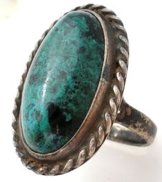 Green Turquoise Ring Sterling Silver Size 6.5 - The Jewelry Lady's Store Handmade Sterling Silver Rings, Jewelry Catalog, Turquoise Rings, Green Turquoise, Ring Sterling Silver, Handmade Sterling Silver, Turquoise Stone, Sterling Ring, Sterling Silver Ring