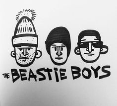 the beastie boys are wearing hats and glasses