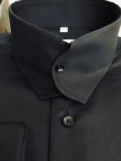 Find ideas๏ฟฝand inspiration for MorCouture Black Casanova Collar Shirt, Mens Shirts