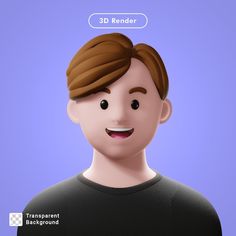 3d render cartoon avatar isolated | Premium Psd #Freepik #psd #3d-face #3d-avatar #3d-man #young-boy Avatar 3d, Sugar Paste, Cartoon Faces, Health Wellbeing, 3d Render, Health And Wellbeing