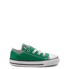 Converse Chuck Taylor All Star Lo Sneaker - Baby / Toddler - Lemon | Journeys Green Canvas Shoes With Round Toe For Sports, Green Round Toe Canvas Shoes For Sports, Casual Green Non-slip Sneakers, Green Converse Sneakers With Rubber Toe Cap, Green Canvas Shoes For Sports, Green Canvas Sports Shoes, Converse Canvas Shoes With Rubber Sole For Sports, Sports Cotton Canvas Shoes With Round Toe, Cotton Canvas Sports Shoes With Round Toe