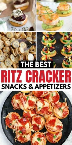 the best ritz cracker snacks and appetizers to serve at any party