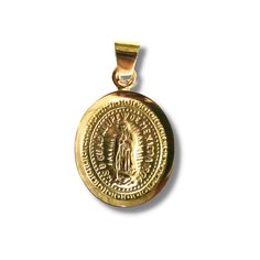 our lady of guadalupe medal 14k yellow gold Yellow Gold Medallion For Commemoration, Yellow Gold Coin Pendant For Commemoration, Miraculous Medal Medallion For Commemoration, Miraculous Medal For Commemoration, Gold Jewelry With Miraculous Medal For Memorial, Gold Miraculous Medal Jewelry For Memorial, 14k Gold Medallion For Commemoration, 14k Stamped Round Spiritual Pendant, 14k Stamped Round Pendant Spiritual Jewelry