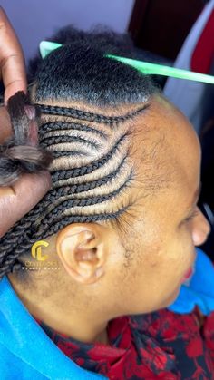 Cutelooks Beauty House TZ | Beautiful mohawk cornrows style Colour mixed to pop the brown 🤎 Save it for later 👌🏾 | Instagram