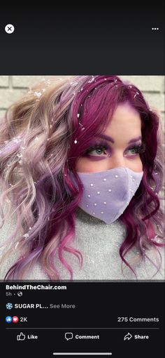 Breakup Hair, Pelo Color Vino, Purple Blonde, Post Breakup, Ideas Uñas, Vivid Hair Color, Creative Hair Color, Wavy Bob Hairstyles, Fairy Hair