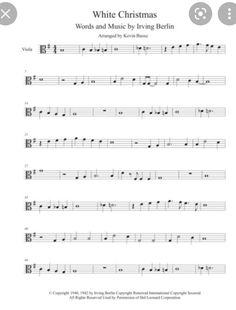 the white christmas sheet music for violin