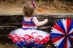 Red White Blue Ribbon Trim Tutu INDEPENDENCE by BowPeepsAndMore, $30.00 Elizabeth Grace, Plant City Florida, Ribbon Trim Tutu, Plant City, July 1st, Blue Party