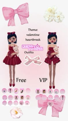 Cute Dti Fits Vip, Dti Valentines Day Theme Outfit, Dti Valentines Days, Roblox Dress To Impress Valentines Heartbreak Theme, Dress To Impress Outfits Roblox Game Valentines Heartbreak Theme, Dti Theme Ideas Non Vip, Hard Dti Theme, Dress To Impress Roblox Non Vip, Dti Outfits Valentines Day