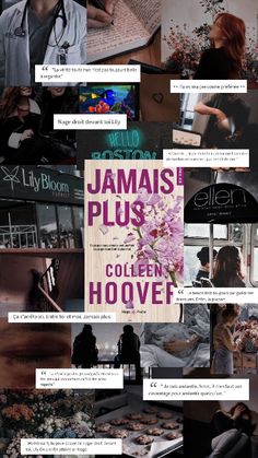 the collage shows people in their home, and there is an advertisement for jamais plus