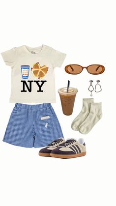 I Love Ny Shirt Outfit Aesthetic, New York Outfits Summer, Cute Preppy Outfits, Summer Fits, Preppy Outfits