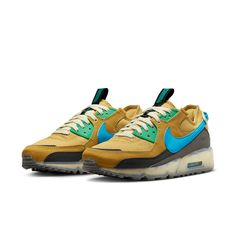 DQ3987-700 Air Max 90 Terrascape, Nike Air Max Terrascape 90, Nike Original, Blue Lightning, Popular Sneakers, Adidas Spezial, Adidas Campus, Brown Sneakers, Nike Air Max Plus