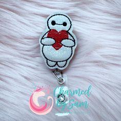 Baymax Big Hero 6, Super Hero Inspired Badge Holder, Keychain, Lanyard, ID holder  - handmade  - plastic badge reel  Custom orders accepted Customizable White Badge Reel For Crafting, Customizable White Badge Holders For Crafting, Baymax Big Hero 6, Lanyard Id Holder, Keychain Lanyard, Baymax, Hero 6, Big Hero 6, Big Hero