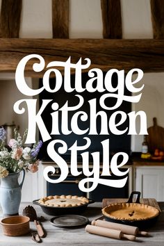 10 Cozy Cottage Kitchen Ideas Cosy Country Kitchen, Bright Cottage Kitchen, Primitive Cottage Kitchen, Cream Cottage Kitchen, Cottage Kitchen Decor Ideas, Cottage Kitchens Ideas, Small English Kitchen, Modern Cottage Kitchen Ideas, Whimsical Kitchen Ideas