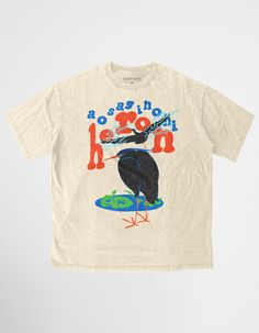 Big Bird T-Shirt Vintage T Shirt Aesthetic, Merch T Shirt Design, Dinosaur T Shirt, Brown Cotton Graphic Tee, Vintage Shirt Designs Graphic Tees, Men’s Graphic Tee, Sustainable Tshirts, Vintage T-shirt, Funky T Shirts