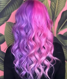 Dye Hair Ideas, Split Dye Hair, Rock Hair, Bright Pink Hair, Toned Hair