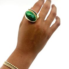 Size 7 Mikoh Swim, Osei Duro, Natalie Martin, Persian Turquoise, Pearl Gemstone, Green Stone, Swim Accessories, Gold Accents, Sterling Ring