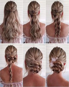 Diy Updo, Updo Hairstyles Tutorials, Hairstyles Natural, Wedding Guest Hairstyles, A Ponytail, Bridesmaid Hair Short, Bridesmaid Hair Updo