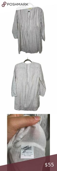 Roller Rabbit Linen Dress Striped Black White XS Style Shirt Dress, Rabbit Colors, Roller Rabbit, Style Shirt, Linen Dress, Dress Brands, Striped Dress, Shirt Dress, Black White