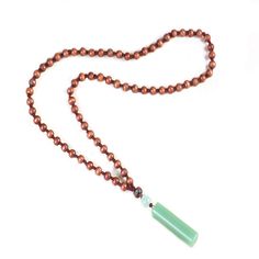 PRICES MAY VARY. High Quality Green Jade Stone Vertical Long Costume Pendant Necklace. Material:Natural Green Jade Stone+ Wooden Bead,Polished to a bright shine,Packaged in gift box, best for any occasion,Long Wearing To Keep You Healthy. Pendant Size: Showed on the picture.Come with 32 Inches High Quality Durable Wooden Bead Chain(Perfect weight, comfortable to wear). Thoughtful Gift:Ready for gifting and makes a meaningful gift for your loved ones and for any occasions. e.g. Lover, girlfriend, Macrame Jade Necklace, Costume Necklace, Costume Necklaces, Handmade Fashion Jewelry, Bead Chain, Jade Stone, Green Jade, Jade Green, Stone Pendant