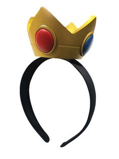 a headband with a crown on it