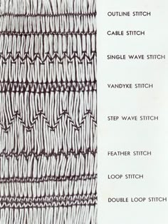 the instructions for how to make a crochet stitch pattern on a piece of cloth