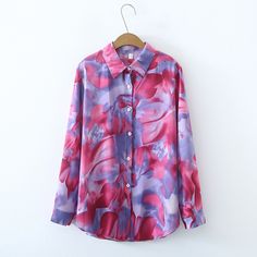 F00164055-302 Printed Shirts For Women, Blouse Korean Style, Spring Fashion Outfits, Black And White Blouse, Spring Outfits Women, Womens Long Sleeve Shirts, Spring Shirts, Mini Shirt Dress, Dressy Tops