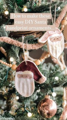 a christmas tree with ornaments hanging from it's branches and the words create these magnificent ornaments you'll cherish year after years