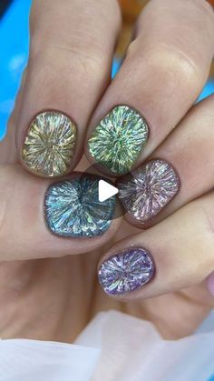 Dried Flower Nails, Glass Nails Art, Diamond Nails, Toe Nail Art, Beauty Ideas, Flower Nails, Dried Flower, Swag Nails, Diy Nails