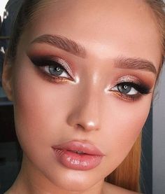 Fall Makeup Looks, Makeup Spray, Gold Makeup, Glamour Makeup