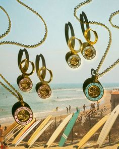 we basically live & breathe St. Christopher Surf Medals🏄‍♀️ shop our website to discover our latest & greatest vintage-inspired jewelry Surf Necklace, Surf House, Yellow Rings, St Christopher, Saint Christopher, Back Necklace, Vintage Inspired Jewelry, Beach Ready, Beach Inspired