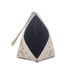 Fashion has never been more fun with our pyramid-shaped wristlet purse! Featuring traditional Sumatran motifs and crafted from cruelty-free materials, this compact accessory has been designed for the conscious consumer who keeps it light. Just grab and go! It is the perfect accessory for going out and will be a conversation piece amongst you’re many admirers. Did we mention it's the most unique bag you will ever have?      One top zip fastening  Exterior wristlet strap  Interior pocket    Ethica Personal Use Coin Purse Clutch, Handheld Zippered Pouch As Gift, Traditional Pouch Coin Purse For Everyday Use, Traditional Everyday Coin Purse Pouch, Traditional Handheld Clutch For Everyday Use, Small Pouch For Everyday Use, Handheld Pouch With Zipper Closure As Gift, Traditional Clutch With Removable Pouch For Everyday, Elegant Zipper Pouch Coin Purse