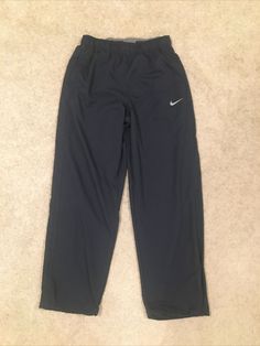 Nike Men's Navy Blue Sz Medium Woven Pants Athletic Training Dri-fit Style 377786-475 Approximate Measurements, flat: Waist: 14-20 Inseam: 32 Rise: 12 Leg opening: 9 Payment is required within 48 hours of end of eBay auction, or immediately with any BUY IT NOW item. I ship next day (or even same day if early EST) in most cases so you will get your item even faster if you pay quickly. All my items are described as accurately as possible and measurements are provided to evaluate proper fit. Color Nike Sporty Navy Pants, Nike Full Length Sports Bottoms, Nike Sports Pants Full Length, Nike Straight Leg Sports Bottoms, Athletic Training, Mens Navy, Fit Style, Dri Fit, Nike Men