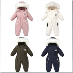 Baby Skiing, Baby Boy Winter Outfits, Winter Romper, Baby Snowsuit, Winter Jumpsuit, Winter Baby Clothes, Kids Overalls, Baby Jumpsuit, Cotton Romper