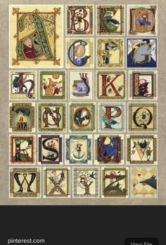 the alphabet is made up of many different letters