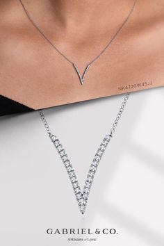 Work your angles in this chic fashion necklace. A minimalist V shaped pendant is outlined in 0.27cts of scintillating pavé diamonds. A dainty 14k white gold cable chain completes this essential style.
14K White Gold Diamond Chevron Necklace
NK4720W45JJ Real Diamond Necklace Zales, Luxury Classic Necklaces With Tension Setting, Luxury Brilliant Cut Necklace For Gift, Luxury Unique Necklaces For Anniversary, Necklace That Say Gavin, Cheap Anniversary Necklace, Luxury Pave Setting Necklaces For Anniversary, Luxury Polished Finish Necklace For Anniversary, Luxury Classic Necklace With Tension Setting