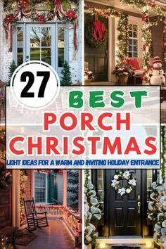 the best porch christmas light ideas for a warm and inviting holiday entrance