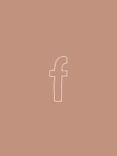 the facebook logo is shown in white on a pink background