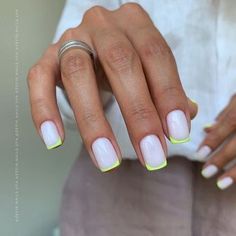 French Manicure Nails, Minimal Nails, Her Nails, Cute Gel Nails, Manicure Y Pedicure, Fancy Nails, Short Acrylic Nails, Cute Acrylic Nails, Perfect Nails