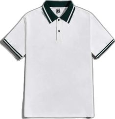 White Casual Polo Shirt With Contrast Collar, Casual White Polo Shirt With Contrast Collar, White Casual Polo Shirt With Striped Collar, Casual White Polo Shirt With Striped Collar, Cotton Button-up Tops With Contrast Collar, Casual Button-up Polo Shirt With Ribbed Collar, Casual Cotton Shirt With Contrast Collar, Classic Polo Shirt With Casual Collar, Classic Polo Shirt With Buttons And Casual Collar