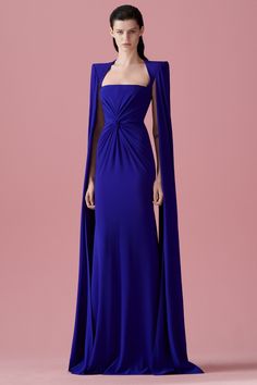 Dress Formal Wedding Guest, Elegant Cape, Gown Elegant, Formal Wedding Guests, Alex Perry, Evening Gowns Elegant, Blue Gown, Satin Gown, Tea Length Dresses