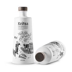 a bottle of kirsfaa with its lid open next to it's wrapper