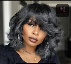 Medium Hairstyle Black Women, Bouncy Bob Hairstyles, Curled Hair Black Women, 2024 Black Hair Styles, Modern Long Hairstyles, Curly Bobs, Long Hairstyles For Women, Face Hairstyles, Women In Their 40s